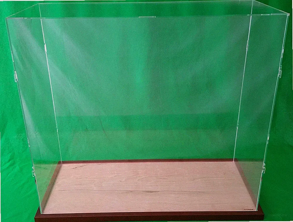 25"L x 10"W x 30"H Table Top Clear Acrylic Display Case for Tall Model Ships