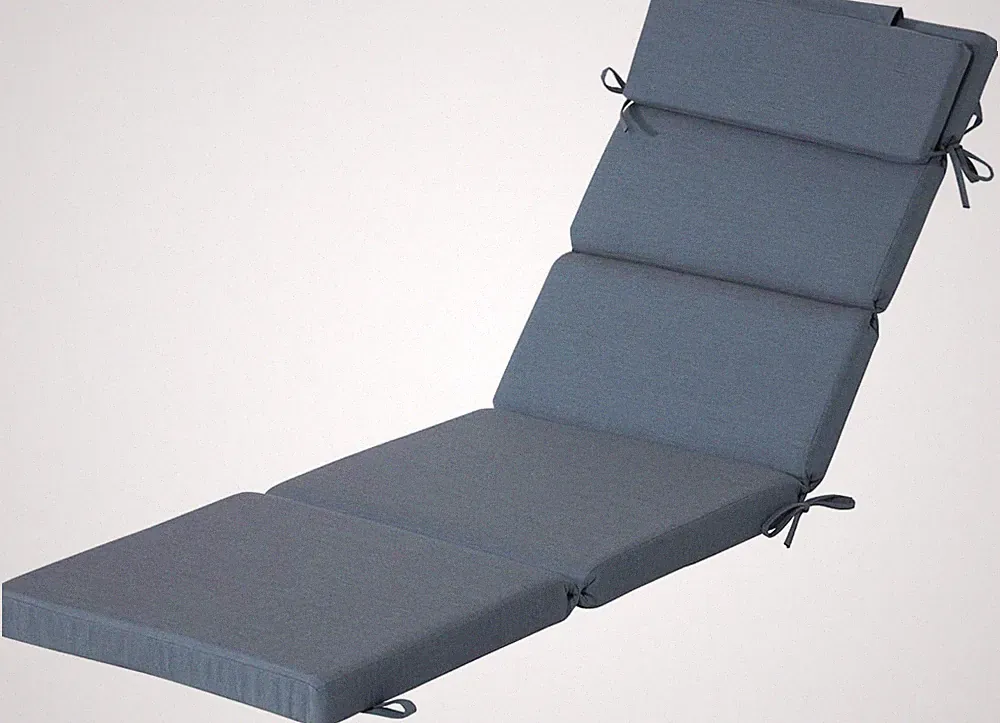 77"X25"X2.75" Sunbrella Outdoor Lounge Chair Cushion, Fade-Resistant & Water-Res