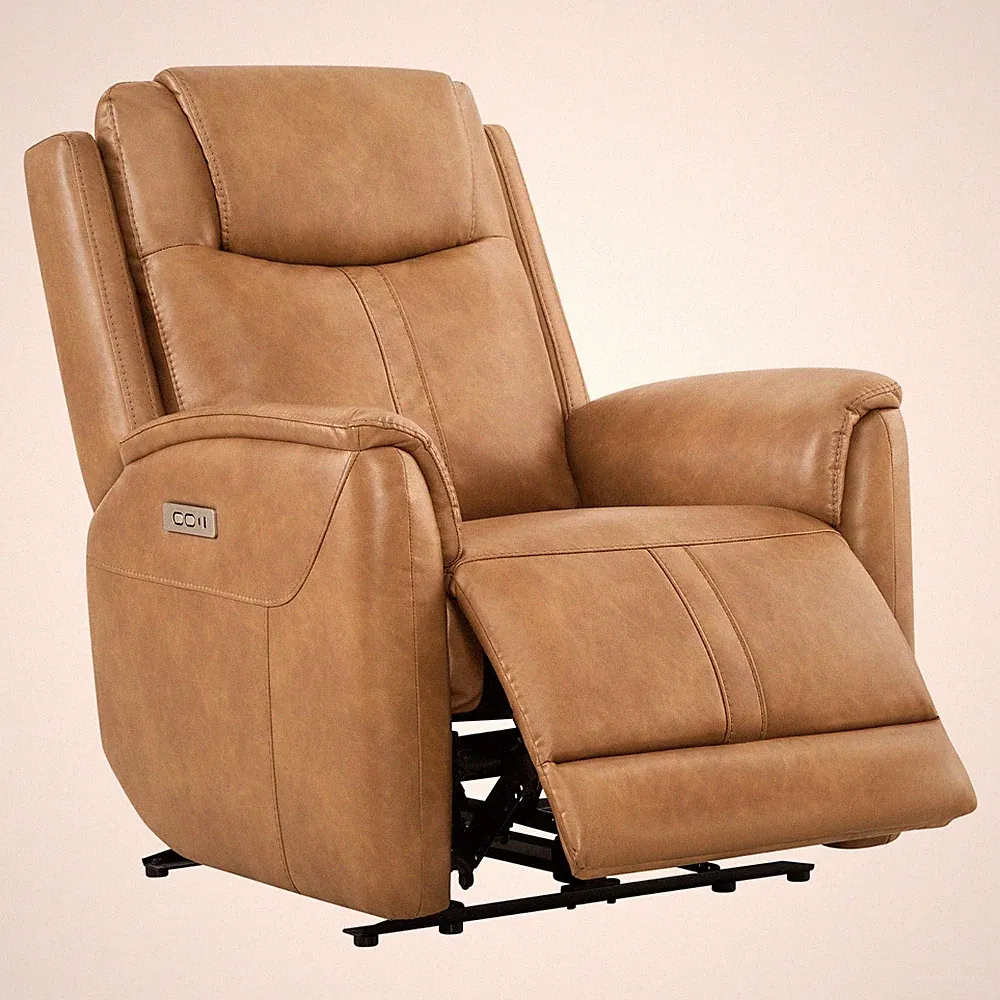 CHITA Power Recliner Chairs,Leather Super Zero Gravity Recliner for Relaxation
