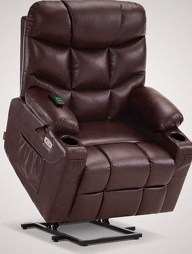 Power Lift Recliner Chair with Extended Footrest for Elderly People, for Mom, Fa